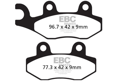 Brake Pads - FA228HH Fully Sintered - EBC - Riders Junction