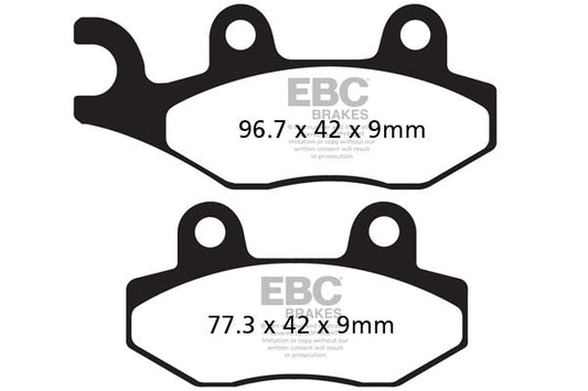 Brake Pads - FA228HH Fully Sintered - EBC - Riders Junction
