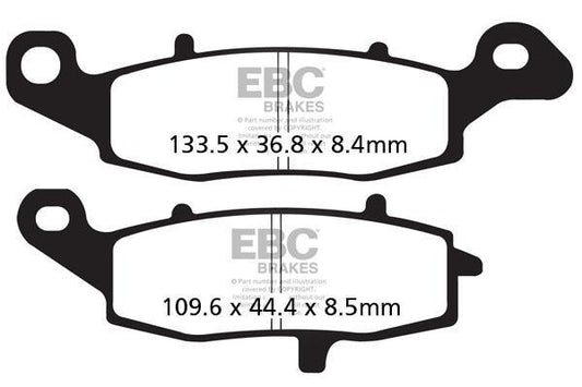 Brake Pads - FA229 Organic - EBC-Riders Junction