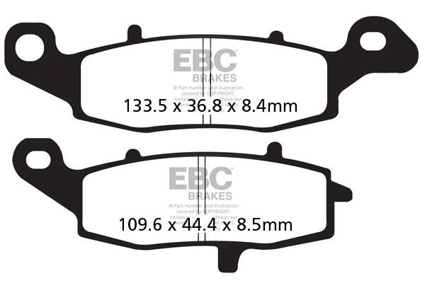 Brake Pads - FA229V Semi Sintered - EBC