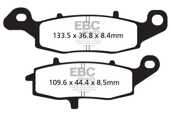 Brake Pads - FA231V Semi Sintered - EBC - Riders Junction