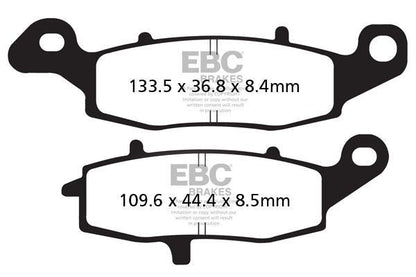Brake Pads - FA231V Semi Sintered - EBC - Riders Junction