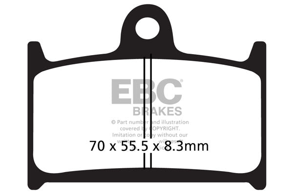 Brake Pads - FA236HH Semi Sintered - EBC - Riders Junction
