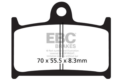 Brake Pads - FA236HH Semi Sintered - EBC - Riders Junction