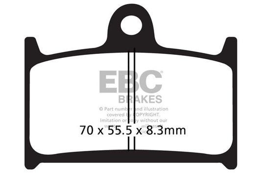 Brake Pads - FA236HH Semi Sintered - EBC - Riders Junction