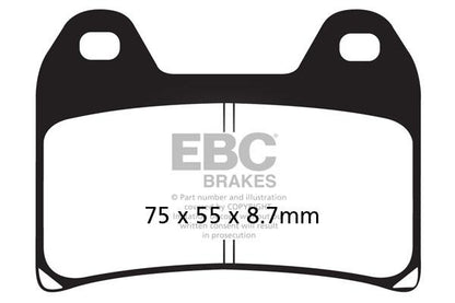 Brake Pads - FA244V Semi Sintered - EBC - Riders Junction