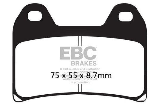 Brake Pads - FA244V Semi Sintered - EBC - Riders Junction