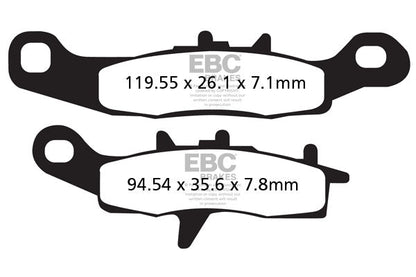 Brake Pads - FA258TT Carbon - EBC - Riders Junction