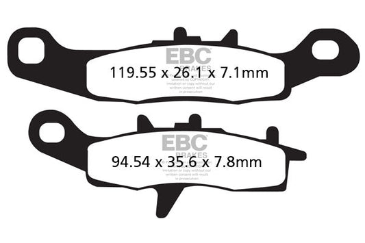 Brake Pads - FA258TT Carbon - EBC - Riders Junction