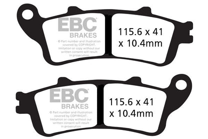 Brake Pads - FA261 or 2HH Fully Sintered- EBC - Riders Junction