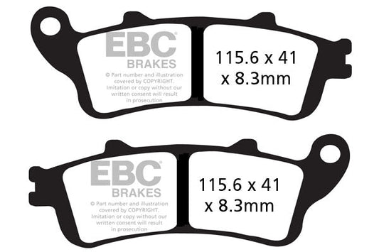 Brake Pads - FA261HH Fully Sintered- EBC - Riders Junction