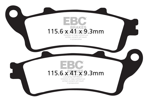 Brake Pads - FA281HH Fully Sintered - EBC - Riders Junction