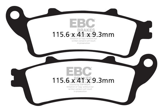 Brake Pads - FA281HH Fully Sintered - EBC - Riders Junction