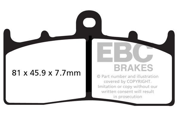 Brake Pads - FA294HH Fully Sintered - EBC - Riders Junction