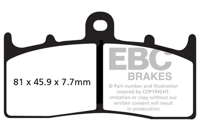 Brake Pads - FA294HH Fully Sintered - EBC - Riders Junction