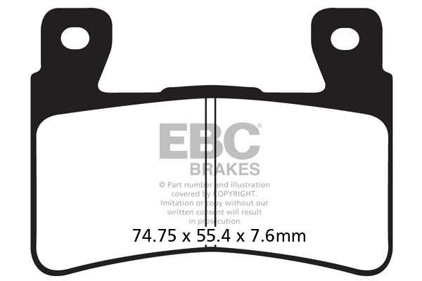 Brake Pads - FA296HH Fully Sintered - EBC - Riders Junction