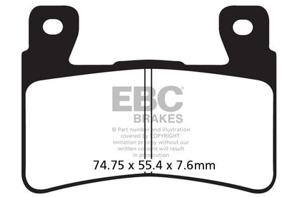 Brake Pads - FA296HH Fully Sintered - EBC - Riders Junction