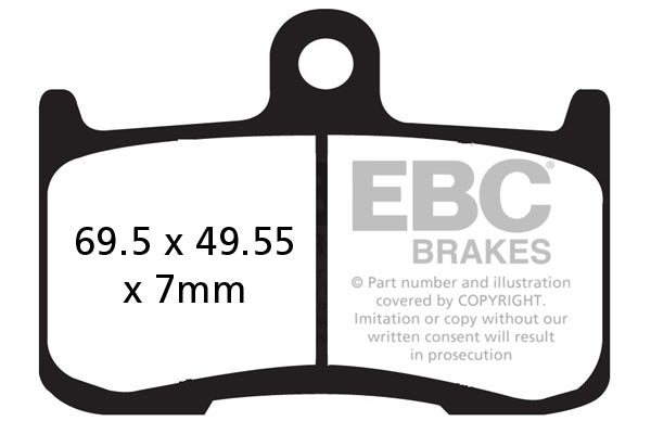 Brake Pads - FA347HH Fully Sintered - EBC- Riders Junction