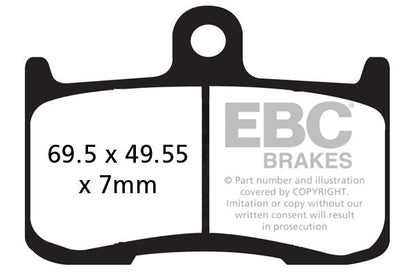 Brake Pads - FA347HH Fully Sintered - EBC- Riders Junction