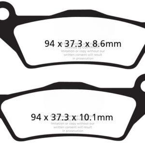 Brake Pads - FA363HH Fully Sintered - EBC