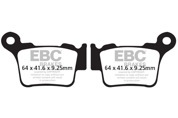Brake Pads - FA368TT Carbon - EBC - Riders Junction