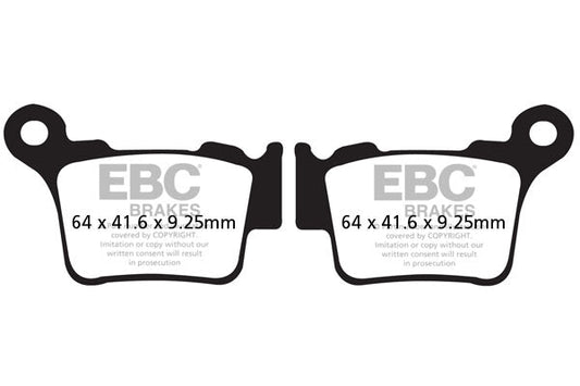 Brake Pads - FA368TT Carbon - EBC - Riders Junction