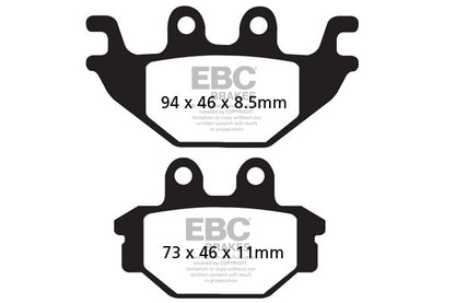 Brake Pads - FA377HH Carbon - EBC - Riders Junction