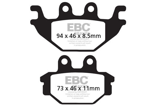 Brake Pads - FA377HH Carbon - EBC - Riders Junction