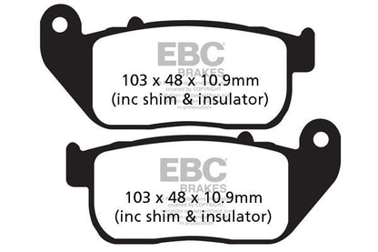 Brake Pads - FA381 Organic- EBC - Riders Junction