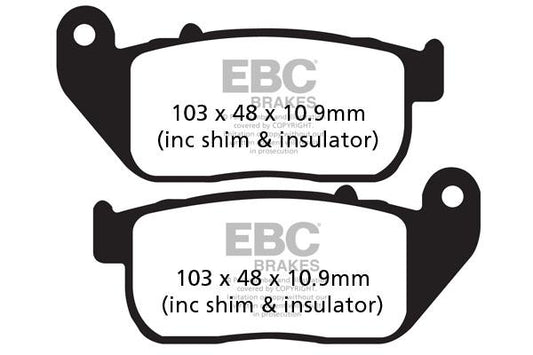 Brake Pads - FA381 Organic- EBC - Riders Junction