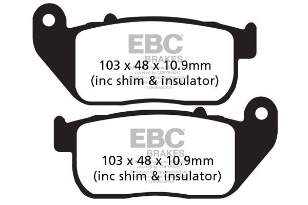 Brake Pads - FA381HH Fully Sintered - EBC - Riders Junction