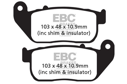 Brake Pads - FA381HH Fully Sintered - EBC - Riders Junction