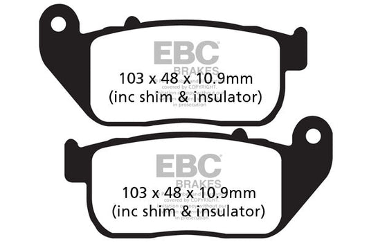 Brake Pads - FA381HH Fully Sintered - EBC - Riders Junction