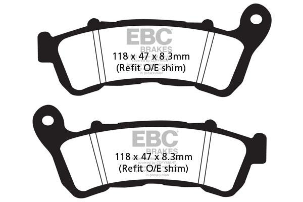 Brake Pads - FA388HH Fully Sintered - EBC - Riders Junction