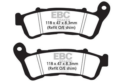 Brake Pads - FA388HH Fully Sintered - EBC - Riders Junction