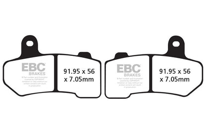 Brake Pads - FA409HH Fully Sintered - EBC - Riders Junction
