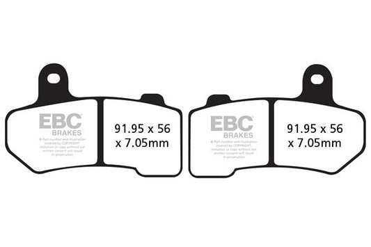 Brake Pads - FA409HH Fully Sintered - EBC - Riders Junction