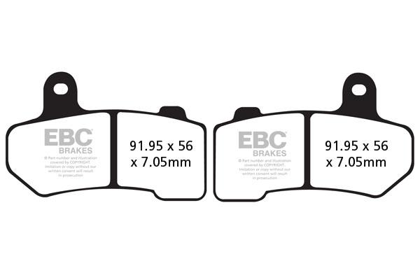 Brake Pads - FA409V Fully Sintered - EBC - Riders Junction