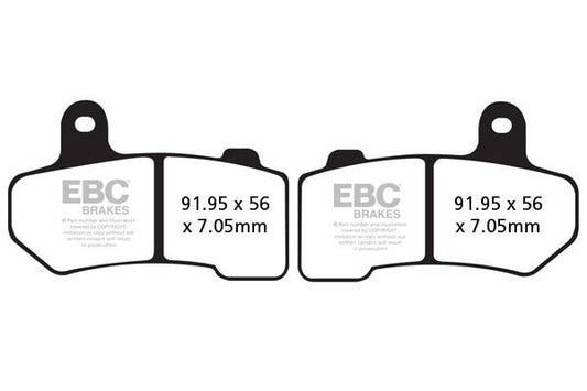 Brake Pads - FA409V Fully Sintered - EBC - Riders Junction