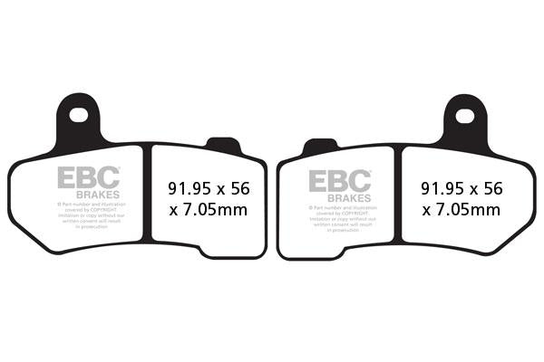 Brake Pads - FA409VLD Semi Sintered - EBC - Riders Junction