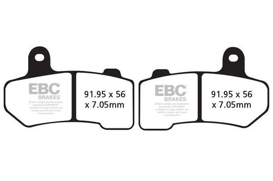 Brake Pads - FA409VLD Semi Sintered - EBC - Riders Junction