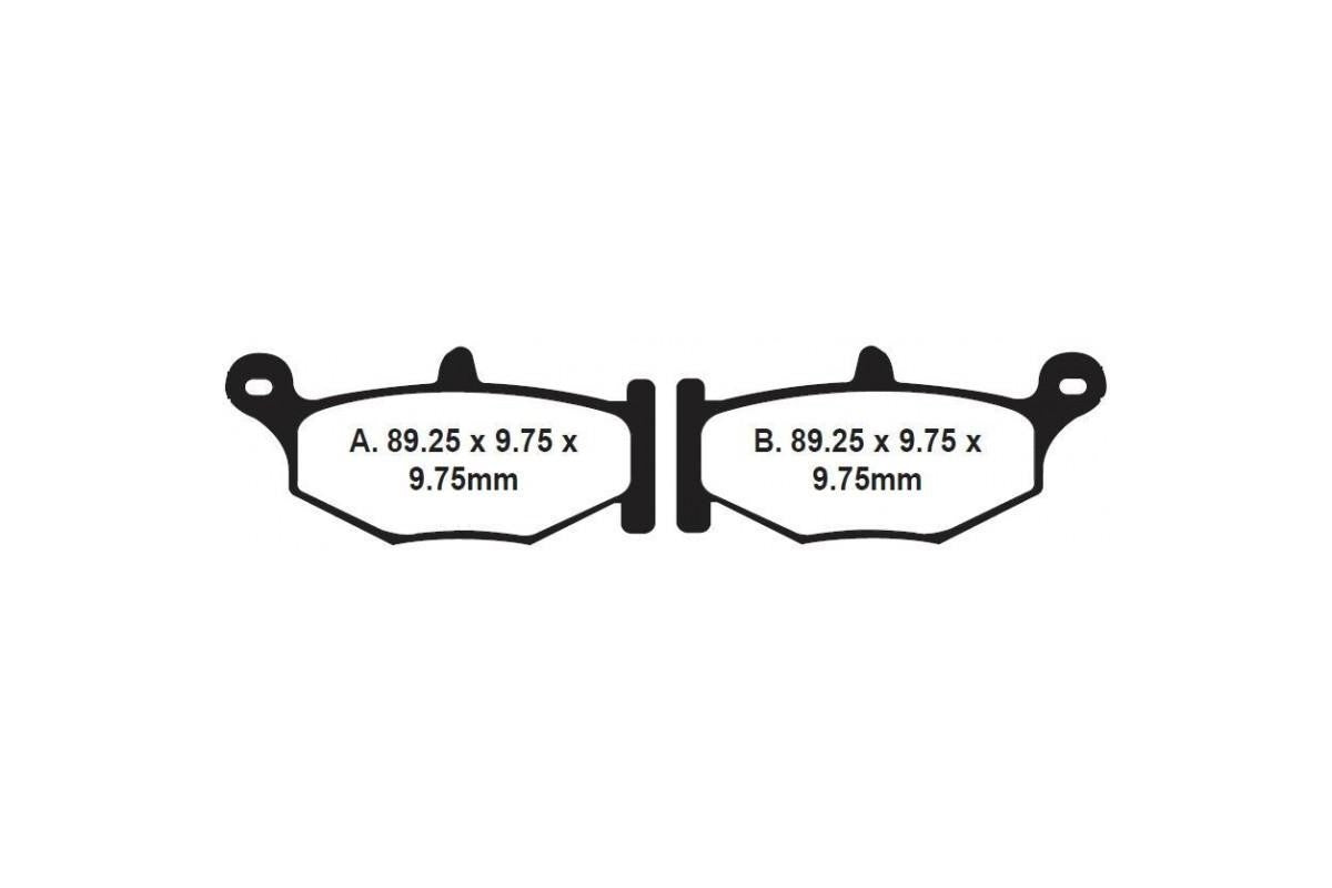 Brake Pads - FA419 Organic - EBC - Riders Junction