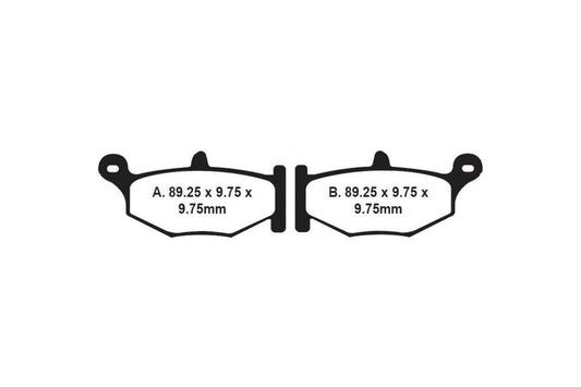 Brake Pads - FA419V Organic - EBC - Riders Junction