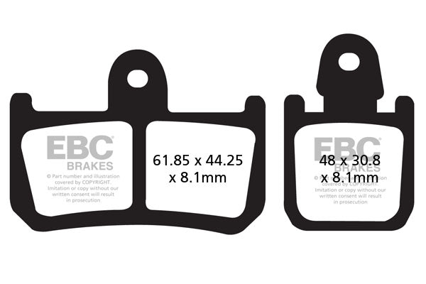 Brake Pads - FA442-4HH Fully Sintered - EBC - Riders Junction