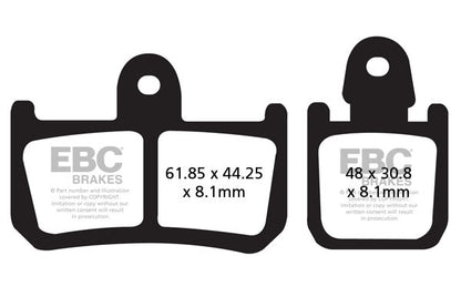 Brake Pads - FA442-4HH Fully Sintered - EBC - Riders Junction
