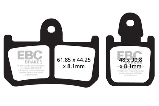 Brake Pads - FA442-4HH Fully Sintered - EBC - Riders Junction