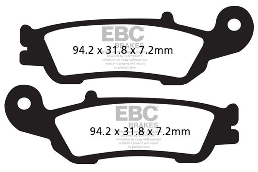 Brake Pads - FA450TT Carbon - EBC - Riders Junction