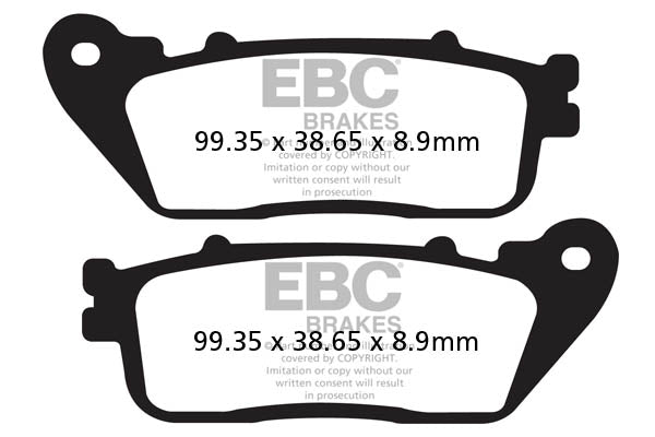 Brake Pads - FA488HH Fully Sintered - EBC - Riders Junction