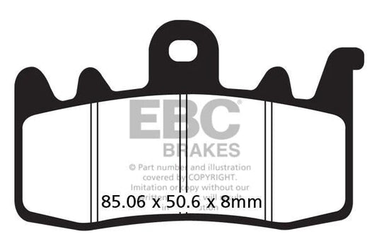 Brake Pads - FA630V Semi Sintered - EBC (1 Set Front) - Riders Junction