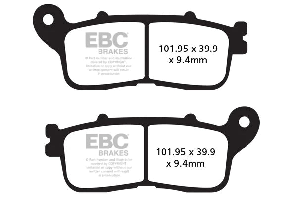 Brake Pads - FA636HH Fully Sintered - EBC (Rear)
